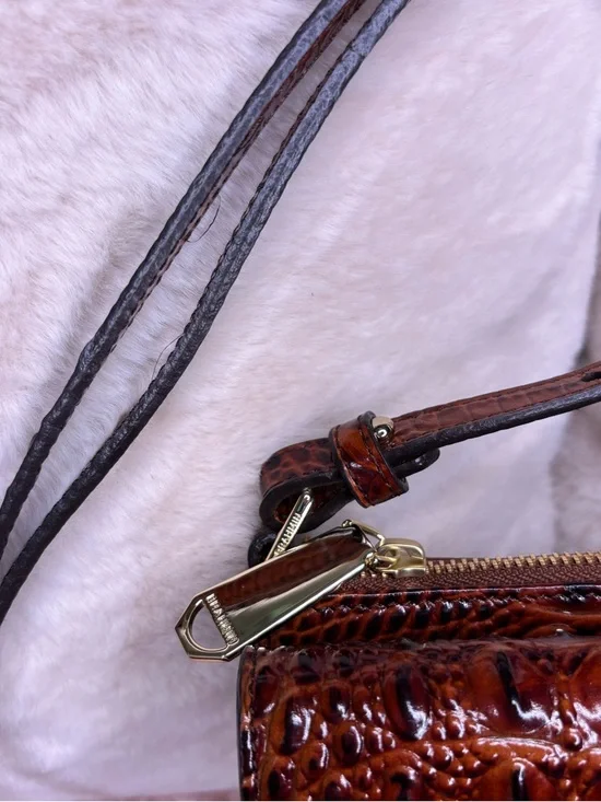 Brahmin Rare Manhattan Pecan Crossbody Bag - Picture 5 of 11